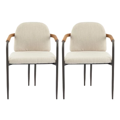 Christopher Knight Home Ihab Modern Upholstered Dining Chair With Iron Frame (Set Of 2) 1 Christopher Knight Home Ihab Modern Upholstered Dining Chair With Iron Frame (Set Of 2)