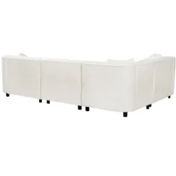 Christopher Knight Home Isolde Contemporary 104" 4-Seater L-Shaped Boucle Upholstery Curved Sectional Sofa -Living Furniture GUEST d0c9d063 15f6 4f1a 838c 88abc7095ab0