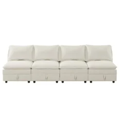 Christopher Knight Home Moloney Modular Sectional Sofa With Double Layer Seat Cushions And Storage -Living Furniture GUEST d27ac2c7 b284 4dfc aa64 3de24d1a6498