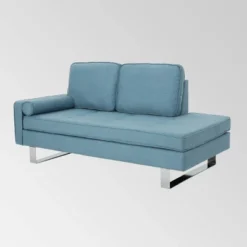 Typhaine Modern Chaise Loveseat - Christopher Knight Home -Living Furniture GUEST d301fee4 4cc9 4fed 94be 396532706a40