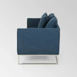 Canisbay Modern Sofa Navy Blue - Christopher Knight Home 7 Canisbay Modern Sofa Navy Blue - Christopher Knight Home -Living Furniture GUEST d3708f18 eebd 48f1 bba2 7bc1b4388835
