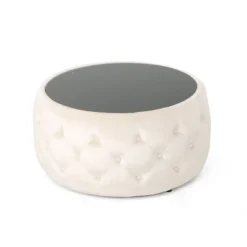 Chana Glam Coffee Table Ottoman - Christopher Knight Home -Living Furniture GUEST d4e0447a c29b 4f3a 83e8 ae9848967b65
