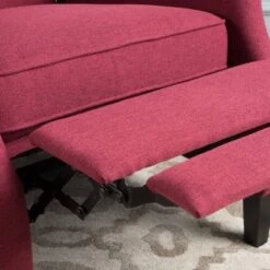 Wescott Traditional Fabric Recliner Deep Red - Christopher Knight Home -Living Furniture GUEST d5129eac 0d9c 476e 84ce 2a8122bfb786
