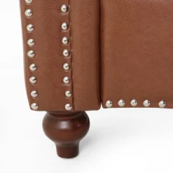 Brinkhaven Contemporary Button Tufted Loveseat With Nailhead Trim - Christopher Knight Home -Living Furniture GUEST d5a040bc 68a1 4361 9610 f94126e8ac2b