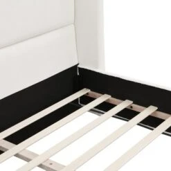 Christopher Knight Home Octavia Modern Upholstered Bed With Tall Headboard, White 14 Christopher Knight Home Octavia Modern Upholstered Bed With Tall Headboard, White -Living Furniture GUEST d79349c8 9bf2 479e 9835 b78016d215d8