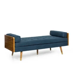 Keairns Mid Century Modern Tufted Double End Chaise Lounge With Bolster Pillows - Christopher Knight Home 21 Keairns Mid Century Modern Tufted Double End Chaise Lounge With Bolster Pillows - Christopher Knight Home -Living Furniture GUEST d7bd0299 a46c 4d34 ae48 1f5acad42f65