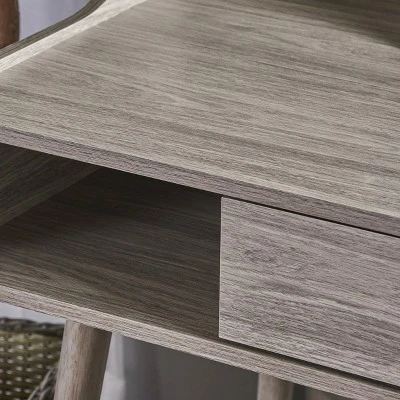 Brenda Mid Century Home Office Desk Gray - Christopher Knight Home 5 Brenda Mid Century Home Office Desk Gray - Christopher Knight Home - Image 5