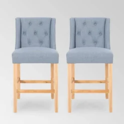 Set Of 2 Landria Button Tufted Wingback Counter Height Barstools - Christopher Knight Home -Living Furniture GUEST d8c9d8f5 dac2 4f93 add9 b01bcbb09a8e