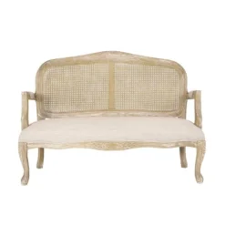 Saley French Country Wood And Cane Loveseat - Christopher Knight Home 20 Saley French Country Wood And Cane Loveseat - Christopher Knight Home -Living Furniture GUEST d90480f1 7cda 490a a846 64dd89e9157c