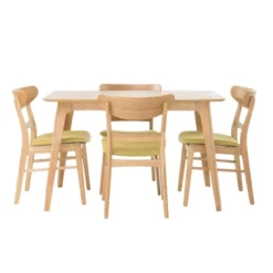5pc 50" Idalia Mid-Century Modern Dining Set - Christopher Knight Home -Living Furniture GUEST d91c5396 a5f2 4843 aace 6eecb9d58768