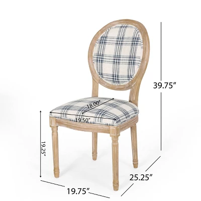 Set Of 2 Phinnaeus French Country Fabric Dining Chairs - Christopher Knight Home 6 Set Of 2 Phinnaeus French Country Fabric Dining Chairs - Christopher Knight Home - Image 6