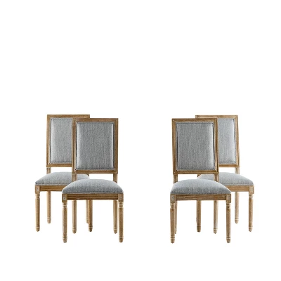 Christopher Knight Home Carina French Country Rubberwood Upholstered Dining Chair (Set Of 4) 10 Christopher Knight Home Carina French Country Rubberwood Upholstered Dining Chair (Set Of 4) - Image 10