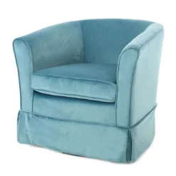 Cecilia Fabric Swivel Club Chair - Christopher Knight Home -Living Furniture GUEST da696d48 0ff5 4cc4 a6f7 4dd940a34c6e