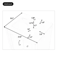 Christopher Knight Home Feldspar Vintage 24" Freestanding Bathroom Vanity With Ceramic Sink -Living Furniture GUEST db20eef0 f51d 42fc bae0 f8673f632044