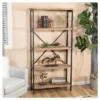 Perth 68.5" 5-Shelf Industrial Bookcase Antique - Christopher Knight Home