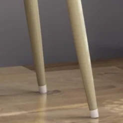 Dehaviland Modern Wood Vanity Table White/Champagne Gold - Christopher Knight Home -Living Furniture GUEST dbce7e6c 2c3a 413f b73d dcf0fba70ef6