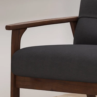 Set Of 2 Duluth Mid-Century Armchairs Black - Christopher Knight Home 3 Set Of 2 Duluth Mid-Century Armchairs Black - Christopher Knight Home - Image 3