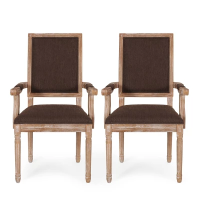 Set Of 2 Maria French Country Wood Upholstered Dining Chairs - Christopher Knight Home 13 Set Of 2 Maria French Country Wood Upholstered Dining Chairs - Christopher Knight Home - Image 13