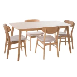 5pc Lucious 60" Dining Set - Christopher Knight Home -Living Furniture GUEST dece7c67 49f6 405d 8c82 998deedced72