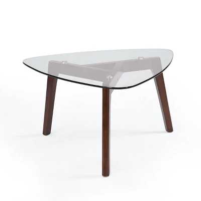 Wasco Mid-Century Modern Coffee Table With Glass Top - Christopher Knight Home 2 Wasco Mid-Century Modern Coffee Table With Glass Top - Christopher Knight Home - Image 2