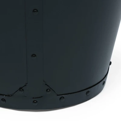 Opheim Industrial Handcrafted Mango Wood Side Table Natural/Black - Christopher Knight Home 3 Opheim Industrial Handcrafted Mango Wood Side Table Natural/Black - Christopher Knight Home - Image 3