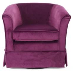 Cecilia Fabric Swivel Club Chair - Christopher Knight Home -Living Furniture GUEST e04d7db1 6b56 4591 9a5f ad1bc1b9094a