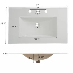 Christopher Knight Home Griffin Contemporary 30" Bathroom Vanity With Ceramic Sink And Full-Extension Drawers 12 Christopher Knight Home Griffin Contemporary 30" Bathroom Vanity With Ceramic Sink And Full-Extension Drawers -Living Furniture GUEST e1088791 5562 4987 8e77 0a84d4dff465