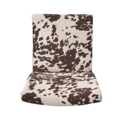 Set Of 2 Kassi Cowhide Print Upholstered Accent Chair - Christopher Knight Home -Living Furniture GUEST e13ebf5e 0891 44ca a86f 85990befcc3b