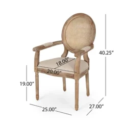 Set Of 2 Judith French Country Wood And Cane Upholstered Dining Chairs - Christopher Knight Home 23 Set Of 2 Judith French Country Wood And Cane Upholstered Dining Chairs - Christopher Knight Home -Living Furniture GUEST e16b8598 976b 4d9a bda1 b9a313c95ac7