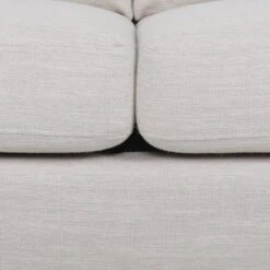 Dallin Contemporary Fabric 3 Seater Sofa Beige/Silver - Christopher Knight Home -Living Furniture GUEST e40a745d 9c45 45e1 be2c 1b76cf8c22fd