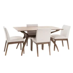 5pc Kwame 60" Curved Leg Dining Set - Christopher Knight Home 9 5pc Kwame 60" Curved Leg Dining Set - Christopher Knight Home -Living Furniture GUEST e46c8ddd 2467 4f84 a95a d4a50553f278