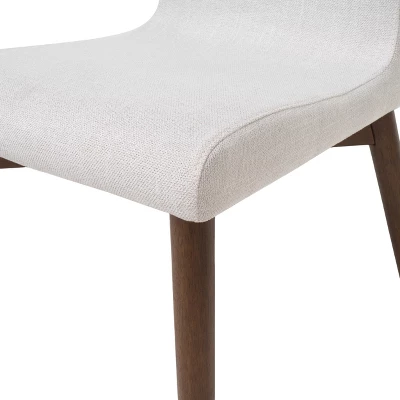 50" 5pc Orrin Dining Set Natural Walnut/Light Beige - Christopher Knight Home 2 50" 5pc Orrin Dining Set Natural Walnut/Light Beige - Christopher Knight Home - Image 2