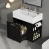 Christopher Knight Home Emilee Modern 21.8" Wall-Mounted Floating Bathroom Vanity With Ceramic Sink