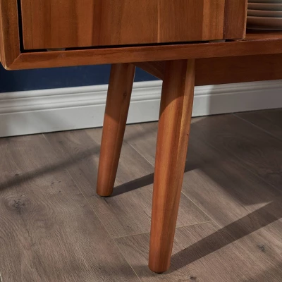 Edlyn Mid Century Bar Cabinet Light Oak - Christopher Knight Home 6 Edlyn Mid Century Bar Cabinet Light Oak - Christopher Knight Home - Image 6