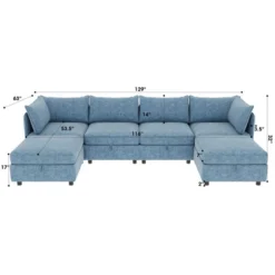 Christopher Knight Home Alvis Modular Chenille Storage U-Sofa -Living Furniture GUEST e5da5a45 aa37 426d b303 ffd17fefa901
