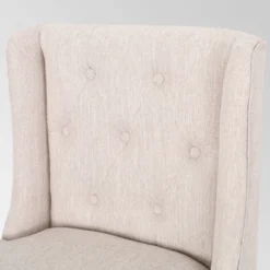 Set Of 2 Lansglen Button Tufted Wingback Barstools - Christopher Knight Home -Living Furniture GUEST e5f03b54 1e01 4c48 86b8 36a800d2bd13