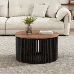 Christopher Knight Home Zanvia 30" Round Acacia Wood Coffee Table With Slatted Base 15 Christopher Knight Home Zanvia 30" Round Acacia Wood Coffee Table With Slatted Base -Living Furniture GUEST e682f8b2 c545 491d bee0 4c40a12322ed