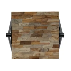 Gurley Handcrafted Modern Industrial Mango Wood Side Table Gray/Black - Christopher Knight Home -Living Furniture GUEST e6986cf8 029d 413b a4cb 2405746e6996