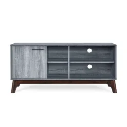 Rattler Mid-Century Modern TV Stand With Storage For TVs Up To 43" - Christopher Knight Home -Living Furniture GUEST e6d34390 0608 4ea0 83dc 0eaf4bbf110b