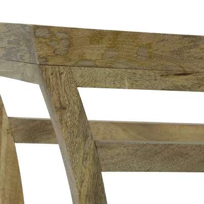 Meagher Rustic Handcrafted Mango Wood Console Table Natural - Christopher Knight Home 4 Meagher Rustic Handcrafted Mango Wood Console Table Natural - Christopher Knight Home - Image 4