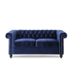 Brinkhaven Modern Glam Tufted Velvet Loveseat With Nailhead Trim - Christopher Knight Home 19 Brinkhaven Modern Glam Tufted Velvet Loveseat With Nailhead Trim - Christopher Knight Home -Living Furniture GUEST e6dbdeaf b34f 4bb9 8c55 a2bef1478ebe