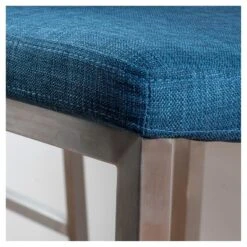 Set Of 2 30" Vasos Fabric Barstool Steel/Blue - Christopher Knight Home 5 Set Of 2 30" Vasos Fabric Barstool Steel/Blue - Christopher Knight Home -Living Furniture GUEST e7587452 958d 4abf 9f0c 594b4ea6a14b