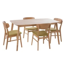 5pc Lucious 60" Dining Set - Christopher Knight Home -Living Furniture GUEST e77a2488 265c 46a6 a46c 5958772c6fb3