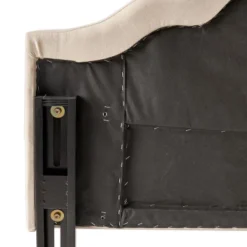 Contemporary Upholstered Headboard With Button Tufted Diamond Stitch & Nailhead Accents, Queen/Full Size Headboard -Christopher Knight Home -Living Furniture GUEST e84166ad 73d6 4a25 b37d c0b70b334b8a