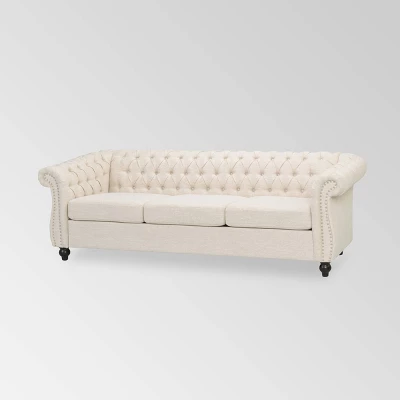 Parksley Tufted Chesterfield Sofa - Christopher Knight Home 8 Parksley Tufted Chesterfield Sofa - Christopher Knight Home - Image 8