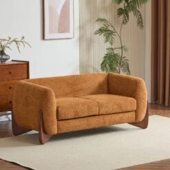 Christopher Knight Home Emma 63" Boucle Fabric Loveseat -Living Furniture GUEST e938b36b 3247 4165 91aa c557096cf0d1