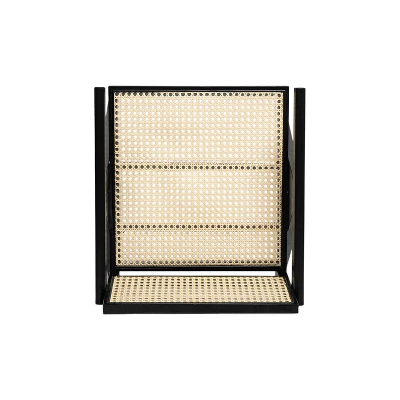 Christopher Knight Home Randall Rubberwood And Cane Arm Dining Chair With V-Shaped Legs(Set Of 2) 4 Christopher Knight Home Randall Rubberwood And Cane Arm Dining Chair With V-Shaped Legs(Set Of 2) - Image 4