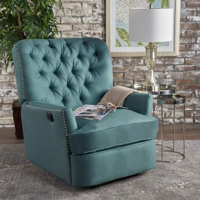 Salomo Tufted Fabric Power Recliner - Christopher Knight Home 1 Salomo Tufted Fabric Power Recliner - Christopher Knight Home