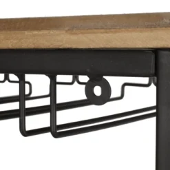 Fritsche Modern Industrial 47 Bottle Floor Wine Rack Natural/Black - Christopher Knight Home -Living Furniture GUEST e980f5ea 772d 4f54 a645 97ea7713a35f