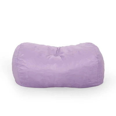 6.5' Inkom Modern Microfiber Pastel Bean Bag - Christopher Knight Home 8 6.5' Inkom Modern Microfiber Pastel Bean Bag - Christopher Knight Home - Image 8